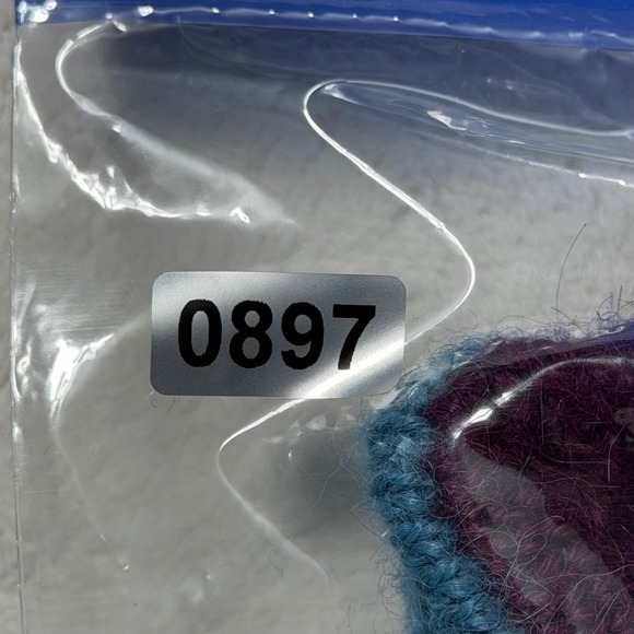 Alpaca21 Peru 100% Alpaca Geometric Cardigan Sweater Blue Purple Pink Size Large - Picture 7 of 7